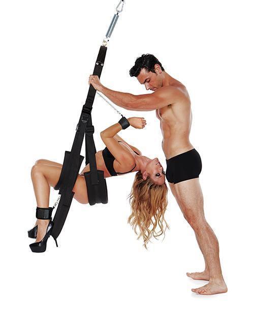 image of product,Whip Smart Bondage Pleasure Swing - Black - SEXYEONE
