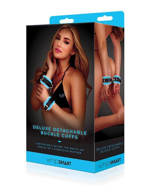 product image, Whip Smart Glow In The Dark Deluxe Detachable Buckle Cuffs - SEXYEONE