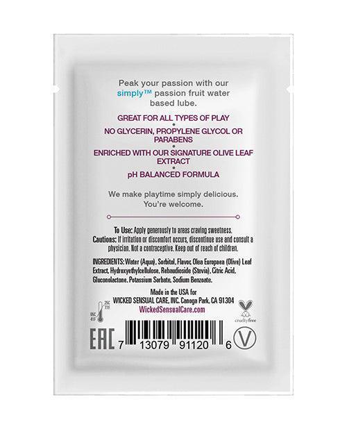 product image,Wicked Sensual Care Simply Water Based Lubricant - .1 Oz - SEXYEONE