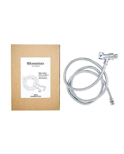 product image, Womanizer Wave Shower Hose & Arm Mount Set - Chrome - SEXYEONE