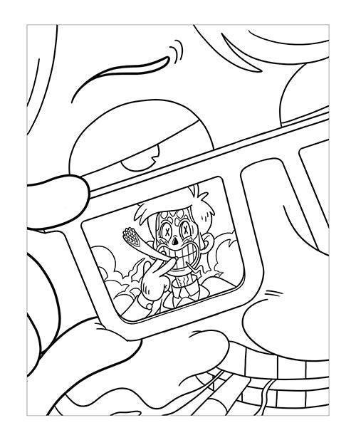 image of product,Wood Rocket Killer Buds Adult Coloring Book - SEXYEONE