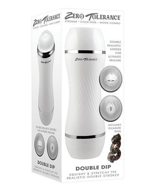product image, Zero Tolerance Double Dip Stroker - White - SEXYEONE