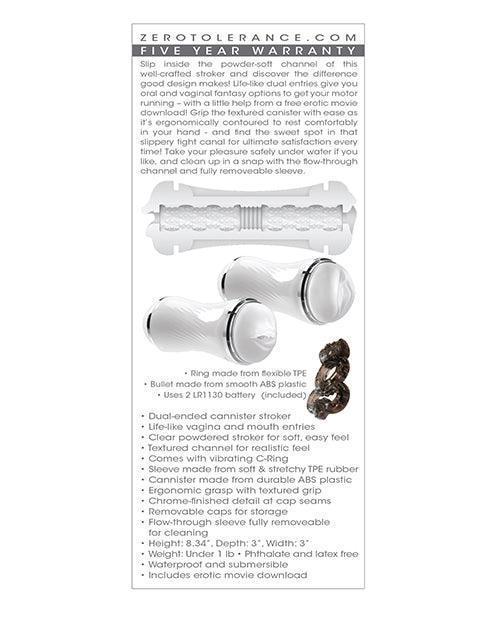 image of product,Zero Tolerance Double Dip Stroker - White - SEXYEONE