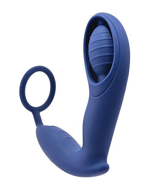 image of product,Zero Tolerance Extra Mile C Ring Vibrator - Blue - SEXYEONE