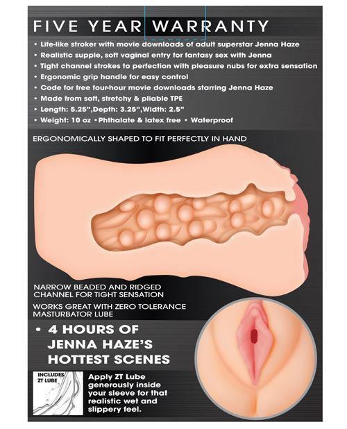 image of product,Zero Tolerance Jenna Haze Movie Download W-realistic Vagina Stroker - SEXYEONE