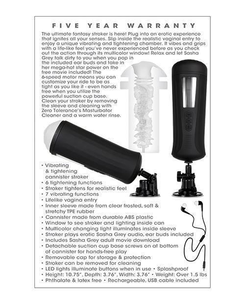 image of product,Zero Tolerance Sasha Grey's Girlfriend Experience - Black - SEXYEONE
