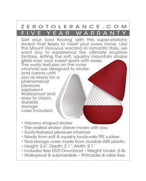 image of product,Zero Tolerance Vesuvias Stroker - White - SEXYEONE