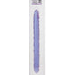 17" Slim Jim Duo Veined Super Slim Dong - Reflective Gel Purple - SEXYEONE