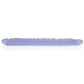 17" Slim Jim Duo Veined Super Slim Dong - Reflective Gel Purple - SEXYEONE