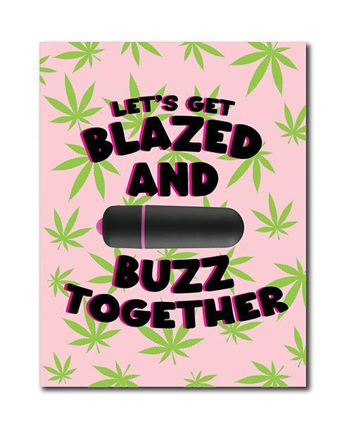 product image, 420 Foreplay Blazed Greeting Card w/Rock Candy Vibrator & Fresh Vibes Towelettes - SEXYEONE