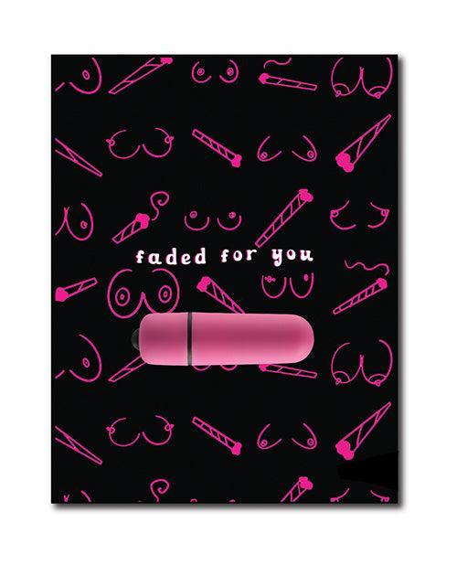 product image, 420 Foreplay Faded For You Greeting w/Rock Candy Vibrator & Fresh Vibes Towelettes - SEXYEONE