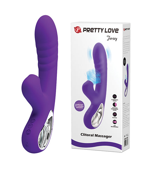 product image, Pretty Love Jersey Sucking & Vibrating Rabbit - Purple