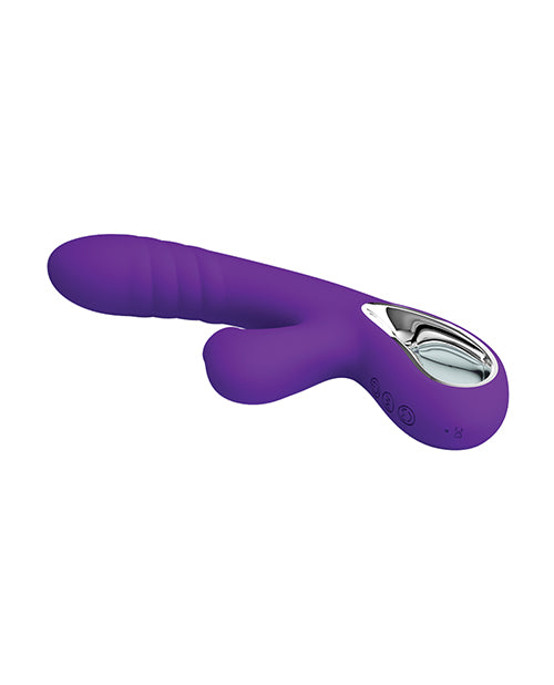 product image,Pretty Love Jersey Sucking & Vibrating Rabbit - Purple