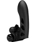 Pretty Love Orlando Honey Finger Sleeve Vibrator - Black