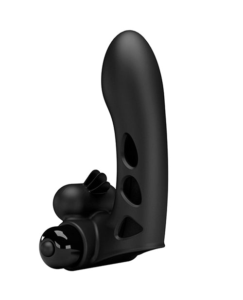 image of product,Pretty Love Orlando Honey Finger Sleeve Vibrator - Black