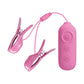 Pretty Love Romantic Wave II Estim & Vibrating Nipple Clip - Pink