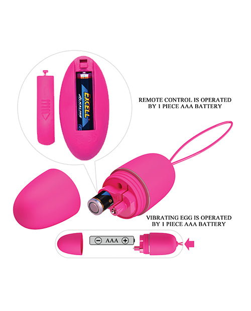 image of product,Pretty Love Selkie Battery Powered Egg Vibe - Fuchsia