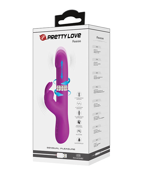 product image, Pretty Love Reese Thrusting Rabbit - Fuchsia