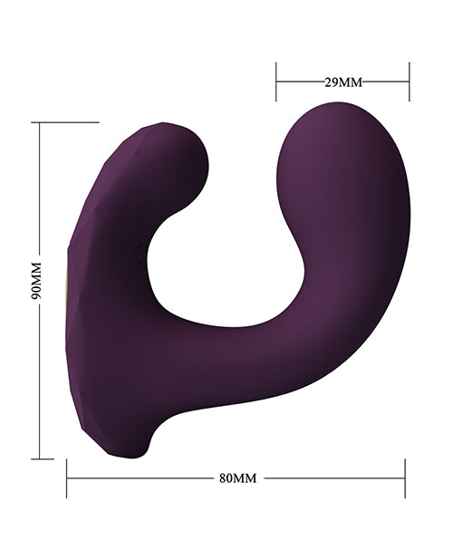 image of product,Pretty Love Billy Vibrating Dual Stimulator - Purple