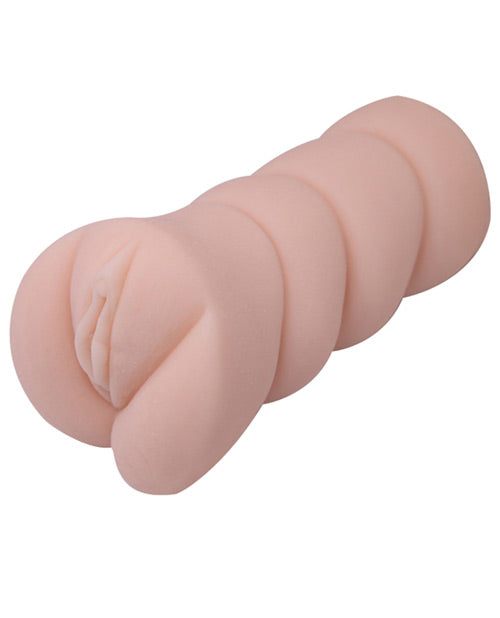 image of product,Crazy Bull No Lube Vagina Masturbator Sleeve - Ivory