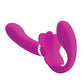 Pretty Love Valerie Vibrating Strapless Strap On - Fuchsia