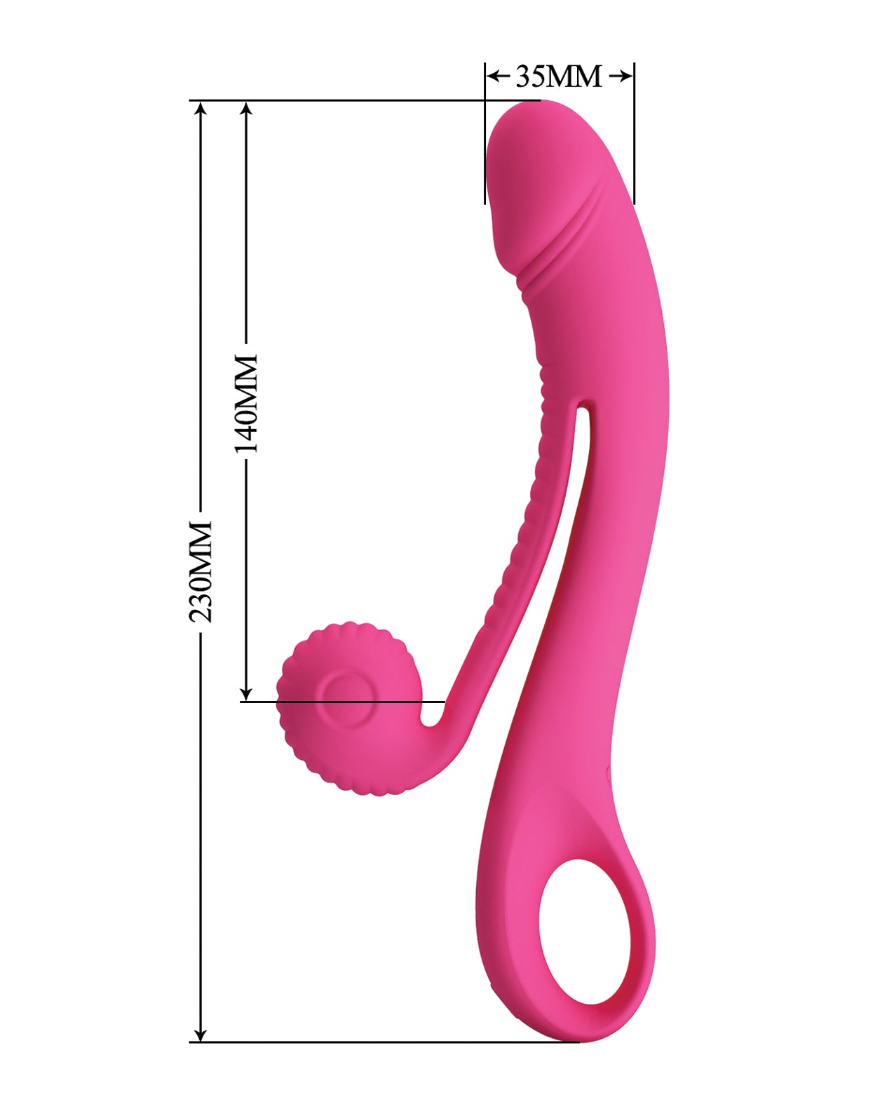 image of product,Pretty Love Romance Beau Snail Rabbit - Hot Pink