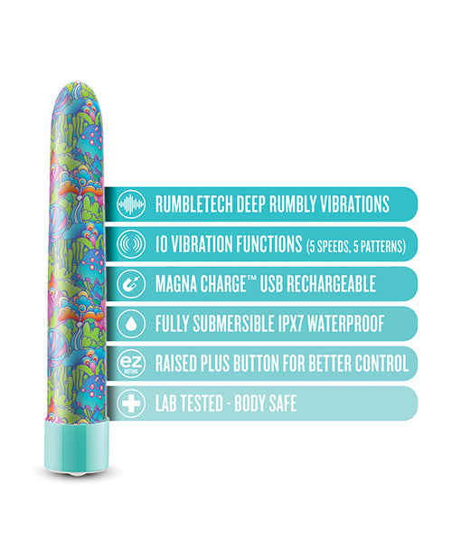 image of product,Blush Limited Addiction Utopia 7" Rechargeable Vibe - Aqua