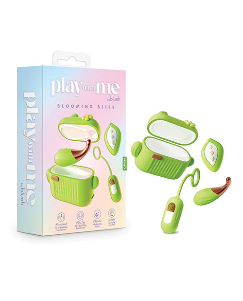 product image, Blush Play with Me Blooming Bliss Remote Controlled Vibrating Kit - Green