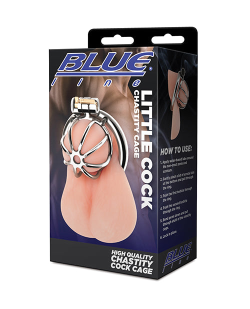 product image, Blue Line Little Cock Chastity Cage