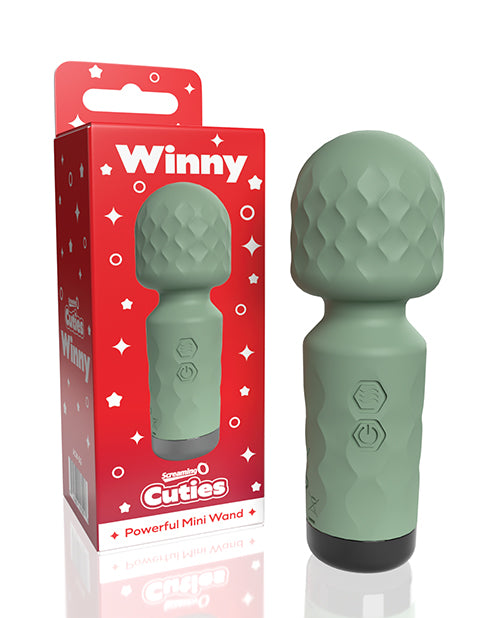 product image, Screaming O Cuties Winny Vibrating Mini Wand - Sage Green