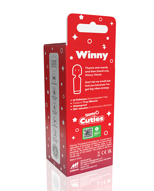 image of product,Screaming O Cuties Winny Vibrating Mini Wand - Sage Green