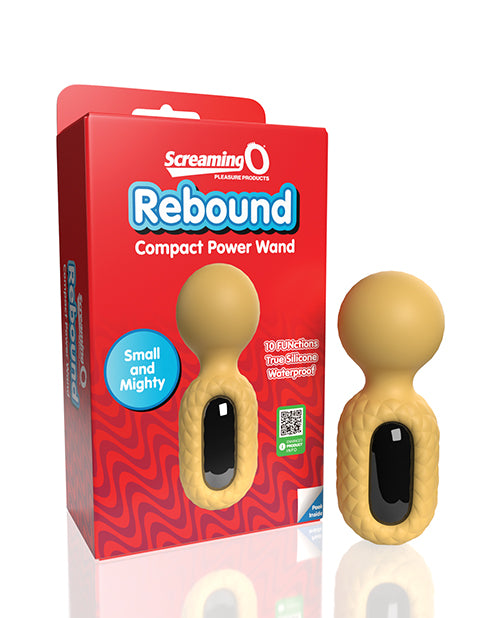 product image, Screaming O Rebound Compact Power Wand - Bumblee Yellow