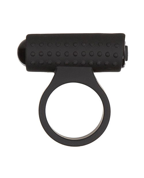 image of product,Cosmic Cock Ring w/Rechargeable Bullet - 9 Functions Black