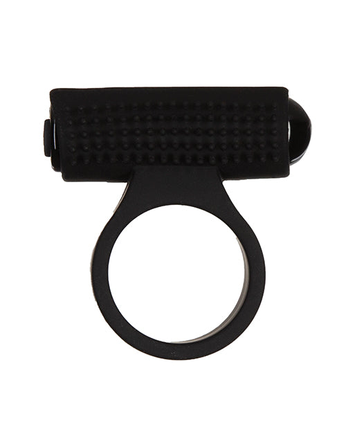 image of product,Cosmic Cock Ring w/Rechargeable Bullet - 9 Functions Black