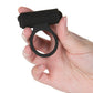 Cosmic Cock Ring w/Rechargeable Bullet - 9 Functions Black