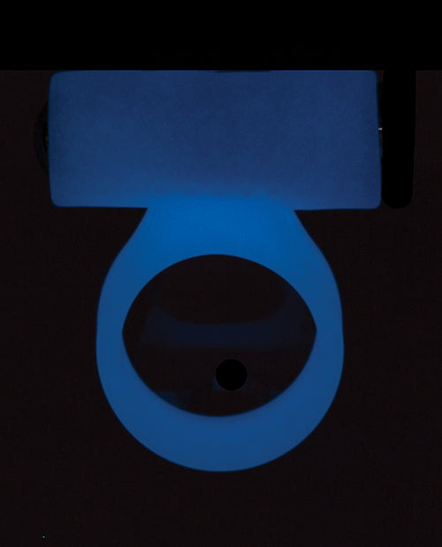 image of product,Cosmic Cock Ring w/Rechargeable Bullet - 9 Functions Glow in the Dark