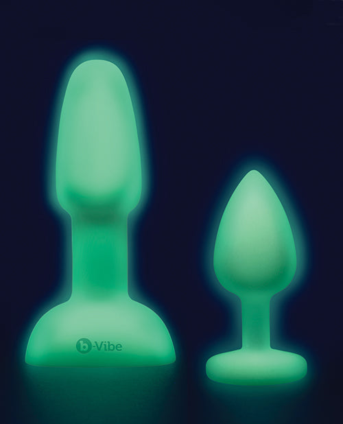 image of product,B-Vibe Asstronaut Butt Play Set - Glow in the Dark