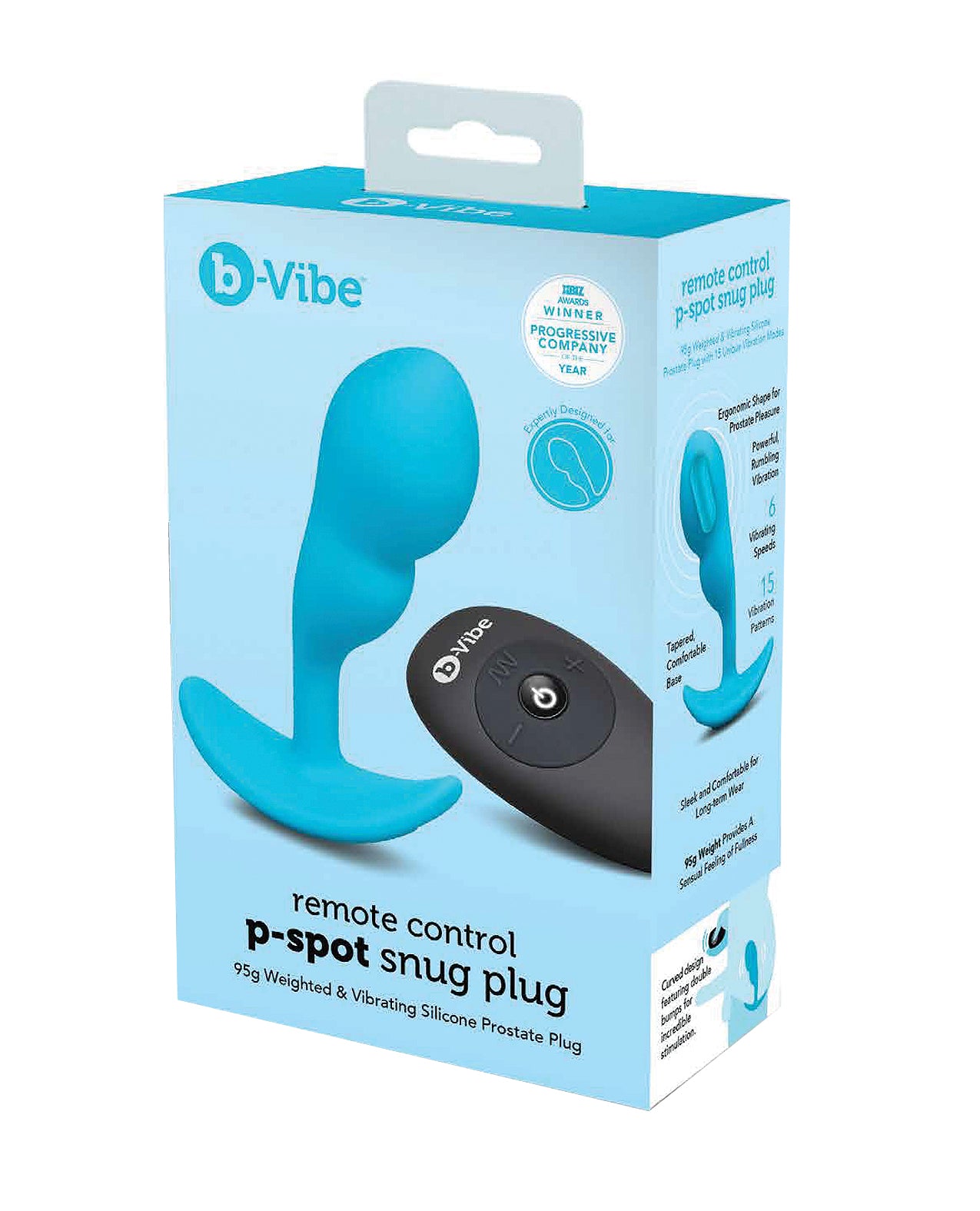 product image, B-Vibe Remote Control P-Spot Snug Plug