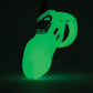 CB-6000 3 1/4" Cock Cage & Lock Set - Glow in the Dark