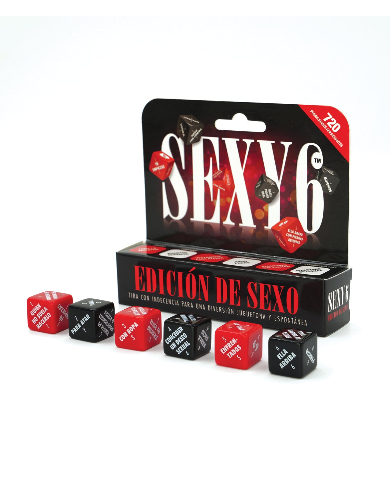 image of product,Sexy 6 Dice Game Sex Edition - Spanish Version