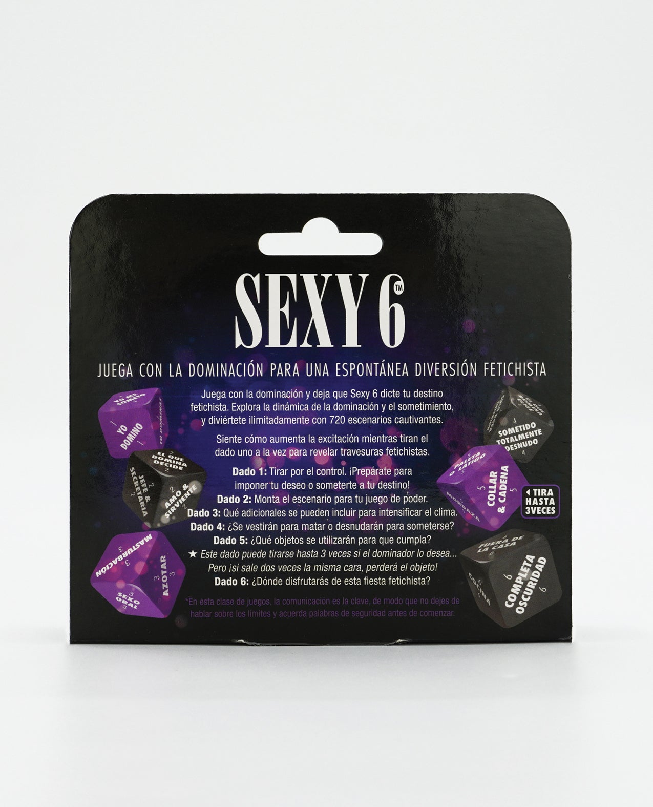 image of product,Sexy 6 Dice Game Kinky Edition - Spanish Version