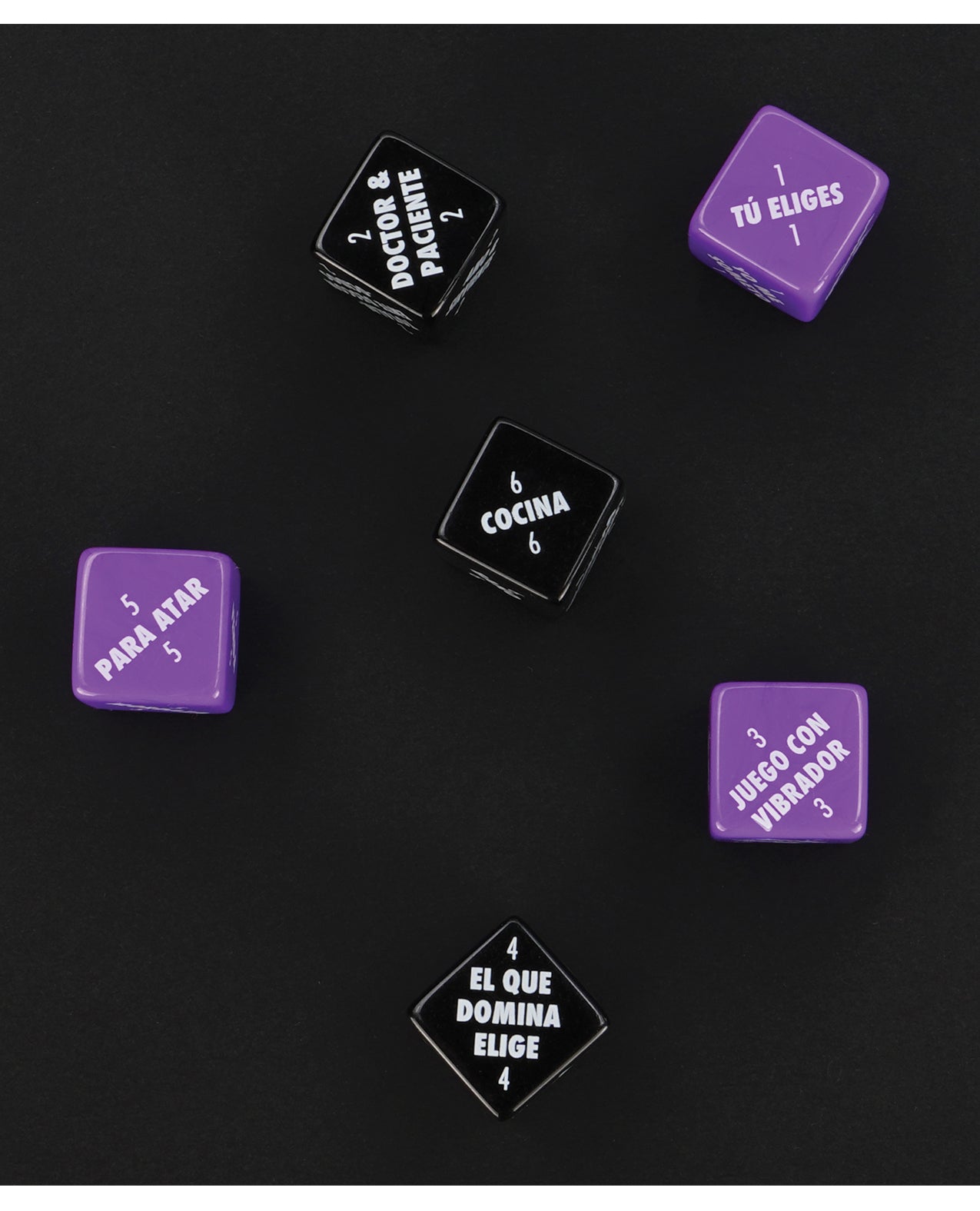 image of product,Sexy 6 Dice Game Kinky Edition - Spanish Version