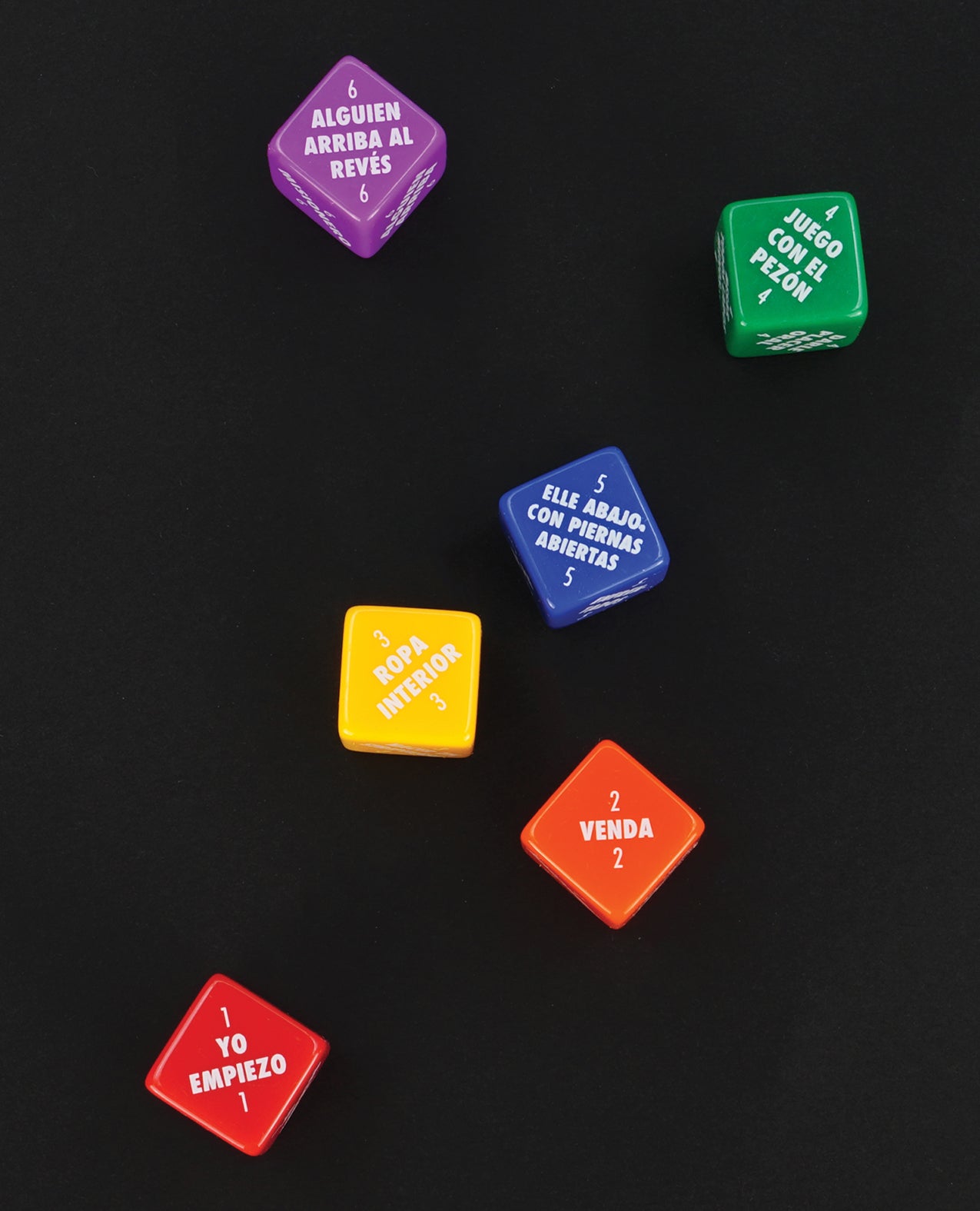 image of product,Sexy 6 Dice Game Pride Edition - Spanish Version