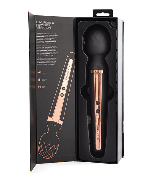 image of product,Coquette The Queen Wand - Black/Rose Gold