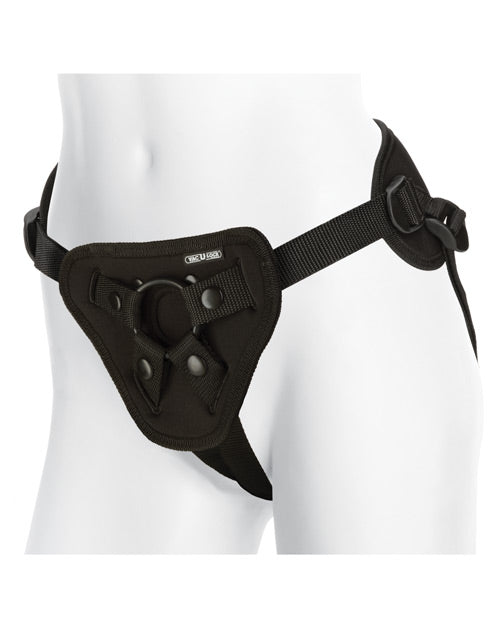 image of product,Vac-U-Lock Supreme Harness w/Vibrating Plug - Black