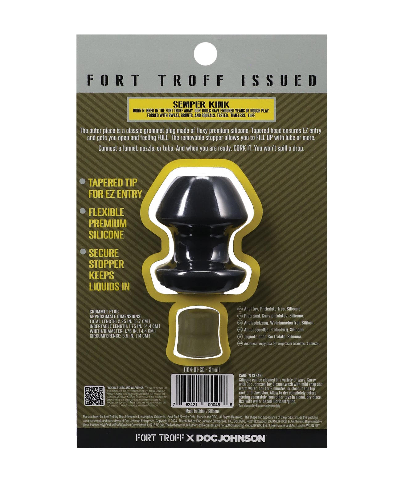 image of product,Fort Troff Kum Keeper Anal Plug - Black