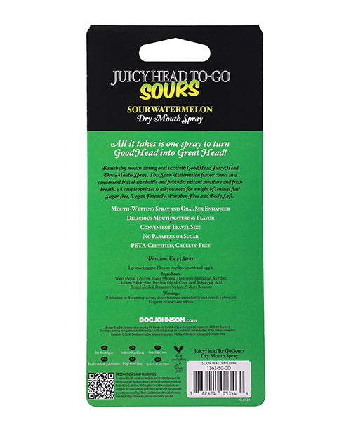 image of product,GoodHead Juicy Head Dry Mouth Spray To-Go - .30 oz Sour Watermelon