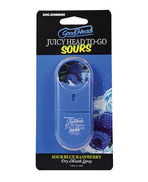 product image, GoodHead Juicy Head Dry Mouth Spray To-Go - .30 oz Sour Blue Raspberry