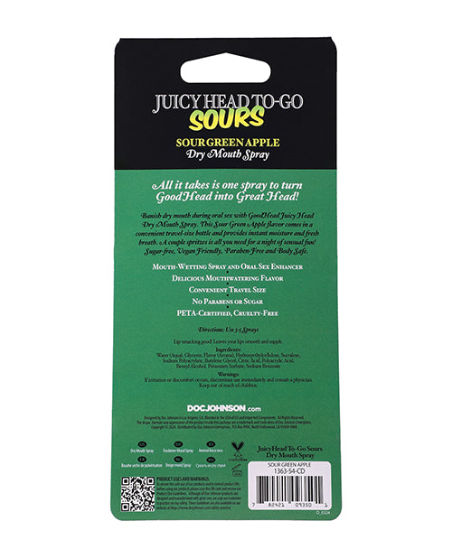 image of product,GoodHead Juicy Head Dry Mouth Spray To-Go - .30 oz Sour Green Apple