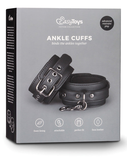 product image, Easy Toys Fetish Ankle Cuffs - Black